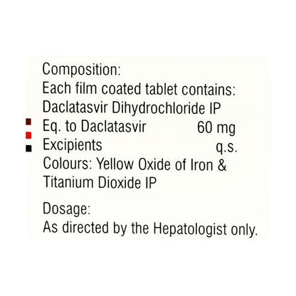 Daclacure 60mg Tablet 28'S