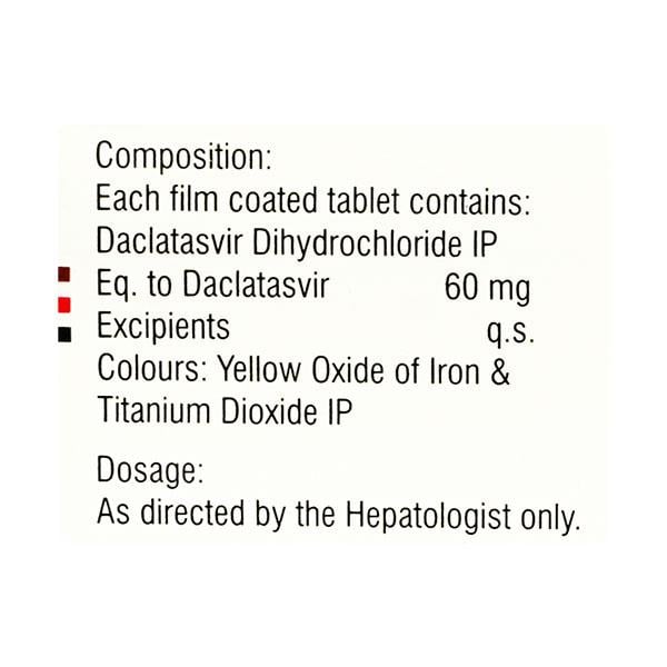 Daclacure 60mg Tablet 28'S