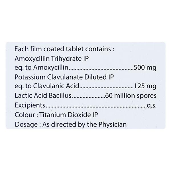 UNICLAVE 625mg Tablet 10's