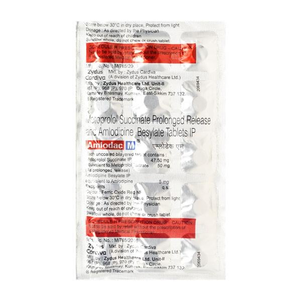 Amlodac M 50/5mg Tablet 15'S