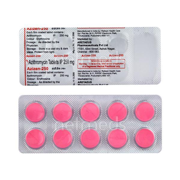 Azizen 250mg Tablet 10'S
