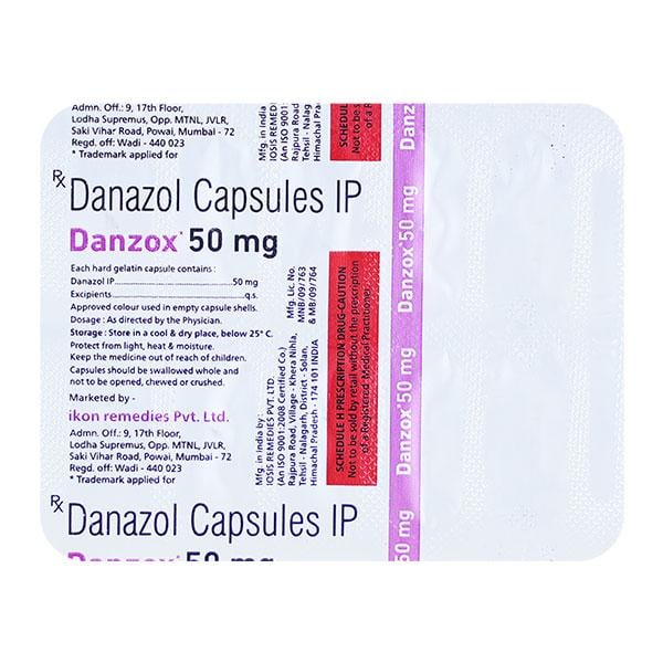 DANZOX 50mg Capsule 10's