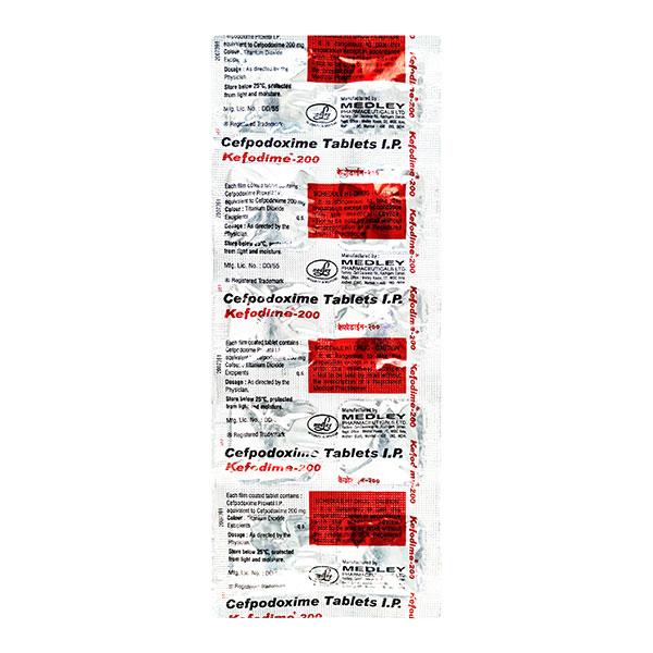 Kefodime 200mg Tablet 10'S