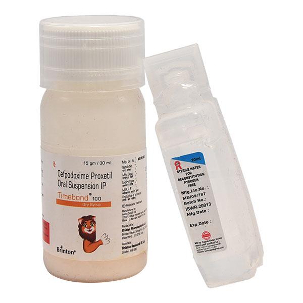 TIMEBOND 100 ORANGE + LEMON FLAVOUR Dry Syrup 30ml