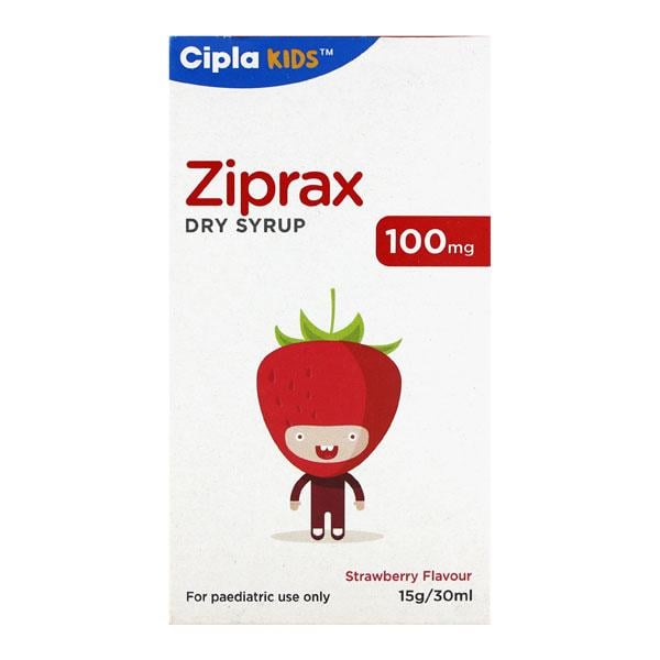 Ziprax  Strawberry Flavour 100mg Dry Syrup 30ml