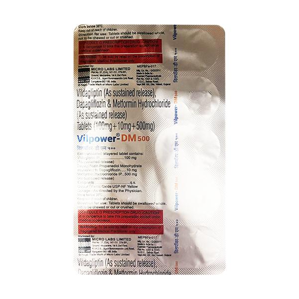VILPOWER DM 500 Tablet 10's
