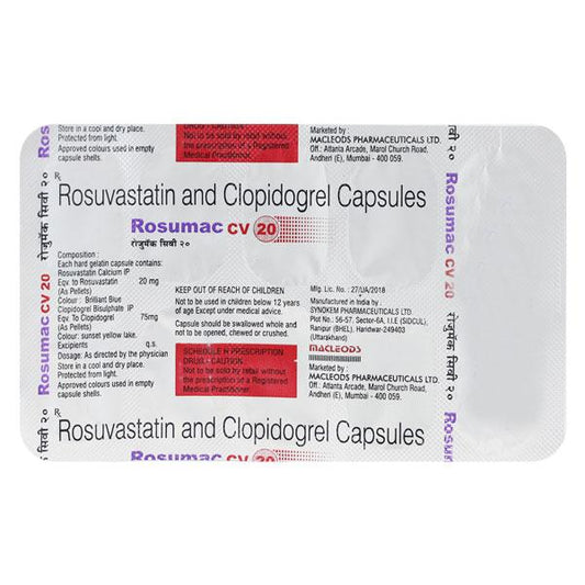 Rosumac CV 20mg Capsule 10'S