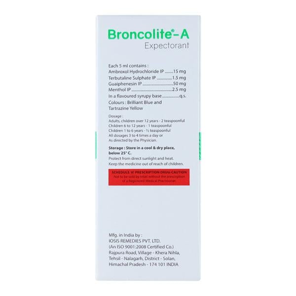 BRONCOLITE A Syrup 60ml