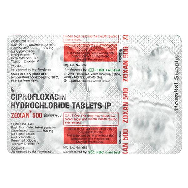 Zoxan 500mg Tablet 10'S