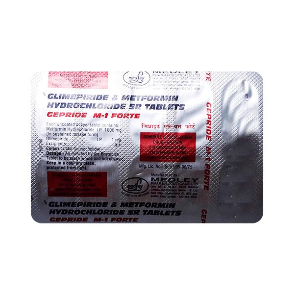 GEPRIDE M 1 FORTE Tablet 10's (N)