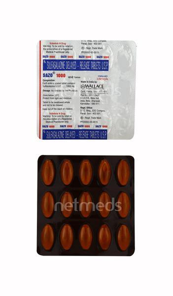 Sazo 1000mg Tablet 15'S