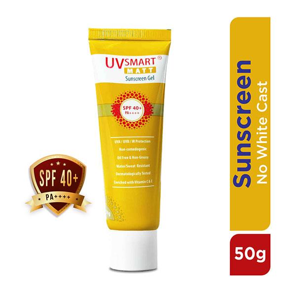 UVSMART MATT SPF 40+ PA++++ Sunscreen Gel 50gm