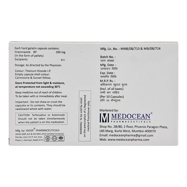 ITRAZLEM 200 Capsule 10's