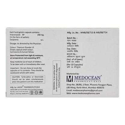 ITRAZLEM 200 Capsule 10's
