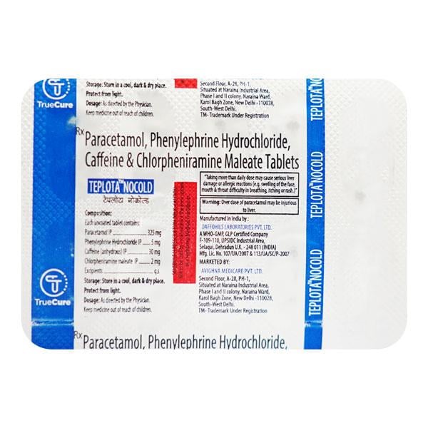 TEPLOTA NOCOLD Tablet 10's