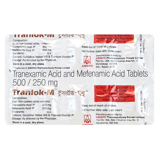 Tranlok M Tablet 10'S