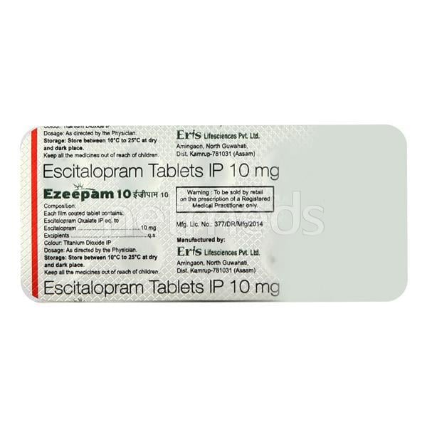 Ezeepam 10mg Tablet 10'S