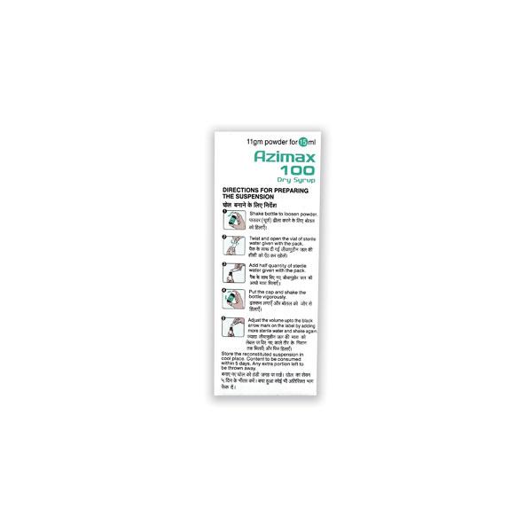 Azimax 100 Peppermint Flavour Dry Syrup 15ml