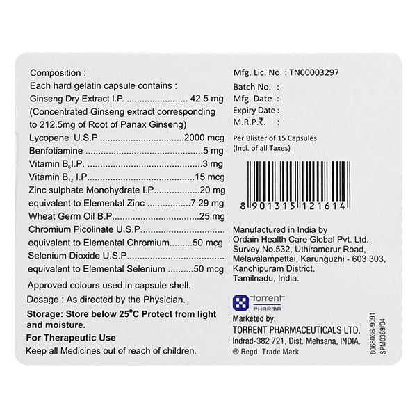 Trinergic L Capsule 15'S