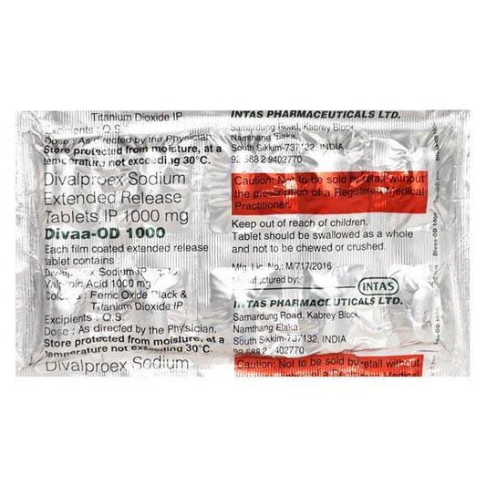 Divaa OD 1000 Tablet 10 'S