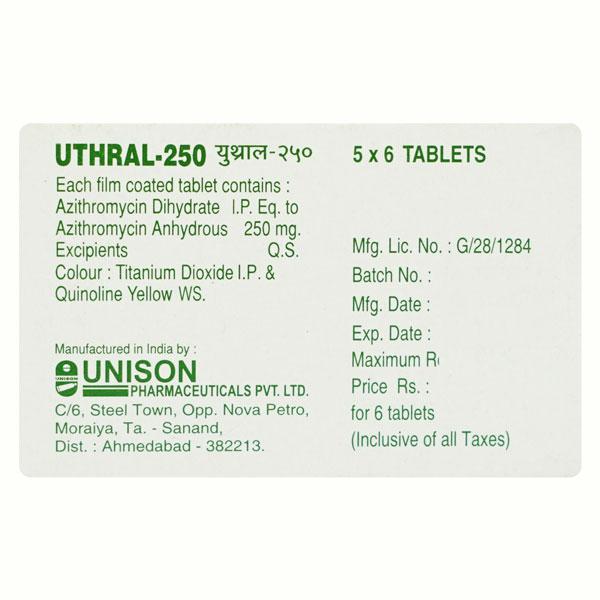 Uthral 250mg Tablet 6'S