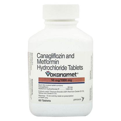 VOKANAMET 50/1000mg Tablet 60's