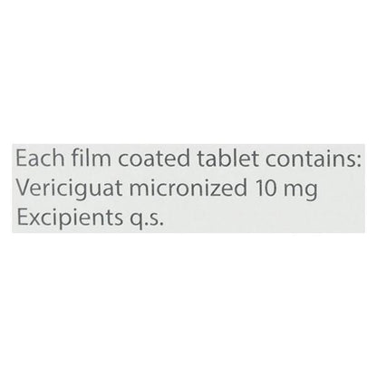 VERQUVO 10 Tablet 14's