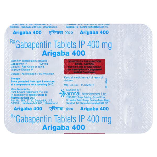 Arigaba 400mg Tablet 10'S
