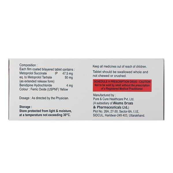 Benitowa Beta 50mg Tablet 10'S