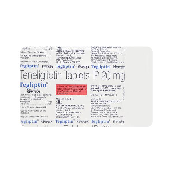 Tegliptin 20mg Tablet 15'S