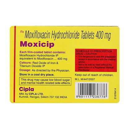 Moxicip 400mg Tablet 10'S
