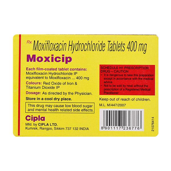 Moxicip 400mg Tablet 10'S