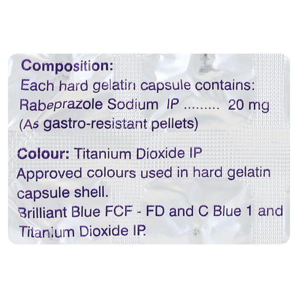 Rabeprazole Sodium 20mg Tablet 10'S