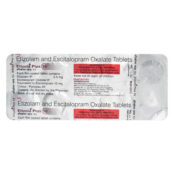 Etizola Plus 10mg Tablet 10'S
