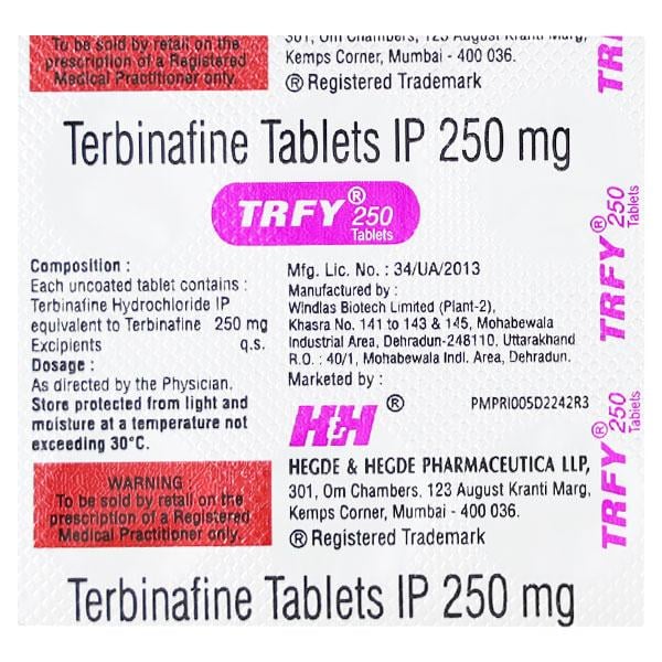 Trfy 250mg Tablet 7'S