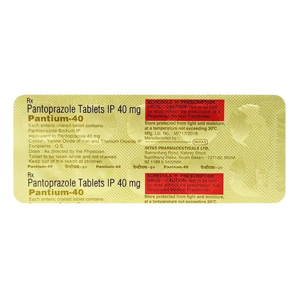 Pantium 40mg Tablet 10'S