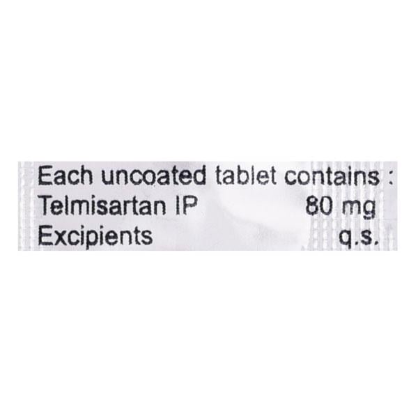 Telmikind 80mg Tablet 10'S