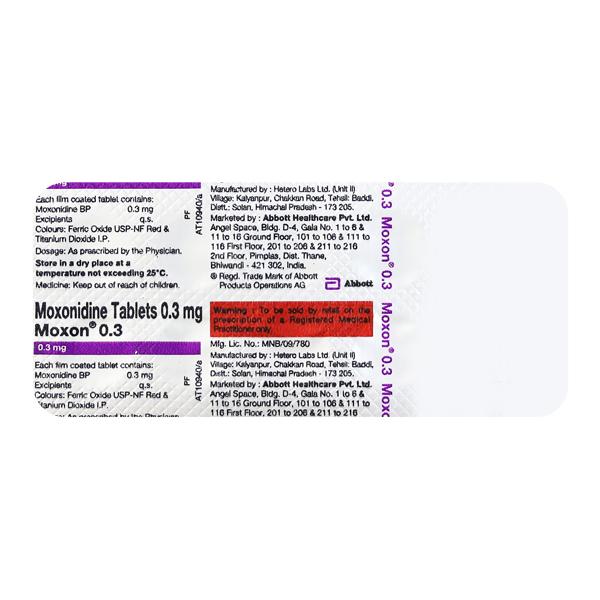 Moxon 0.3mg Tablet 10'S