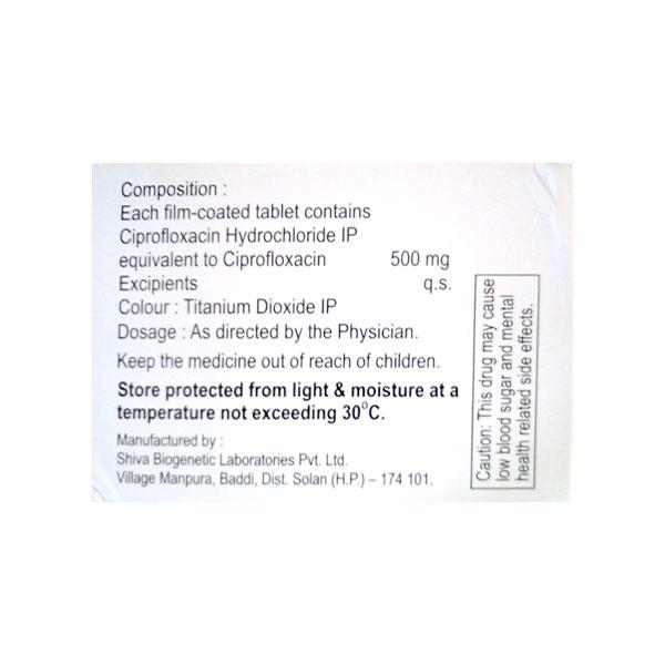 CIPROKEM 500 Tablet 10's