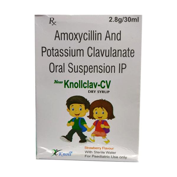 KNOLLCLAV CV NEW STRAWBERRY FLAVOUR Dry Syrup 30ml