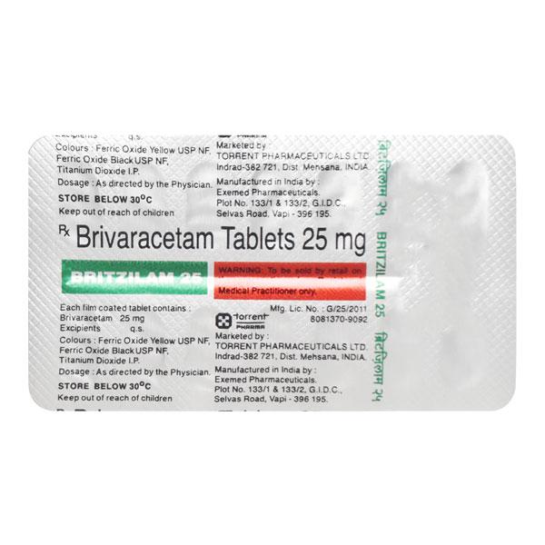 BRITZILAM 25 Tablet 14's