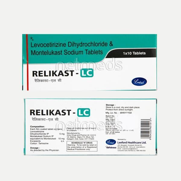 Relikast LC 5/10mg Tablet 10'S