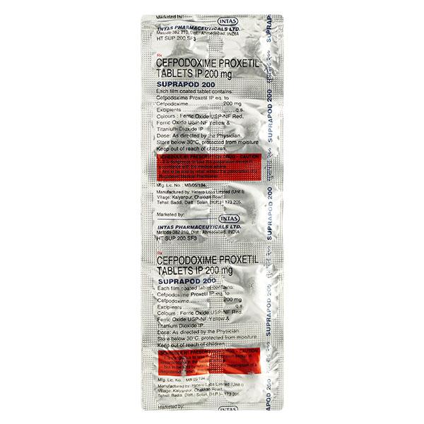 Suprapod 200mg Tablet 10'S