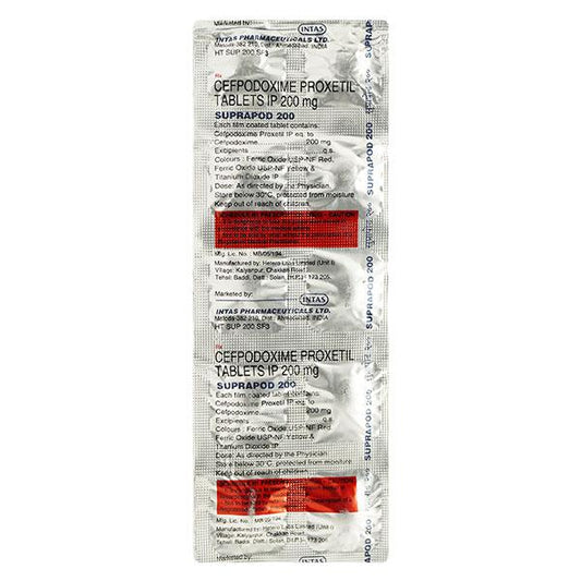 Suprapod 200mg Tablet 10'S