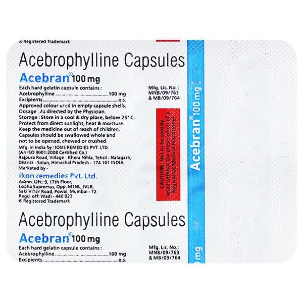 ACEBRAN 100mg Capsule 10's