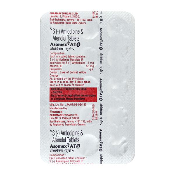 Asomex AT 5mg Tablet 15'S