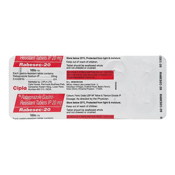Rabesec 20mg Tablet 10'S