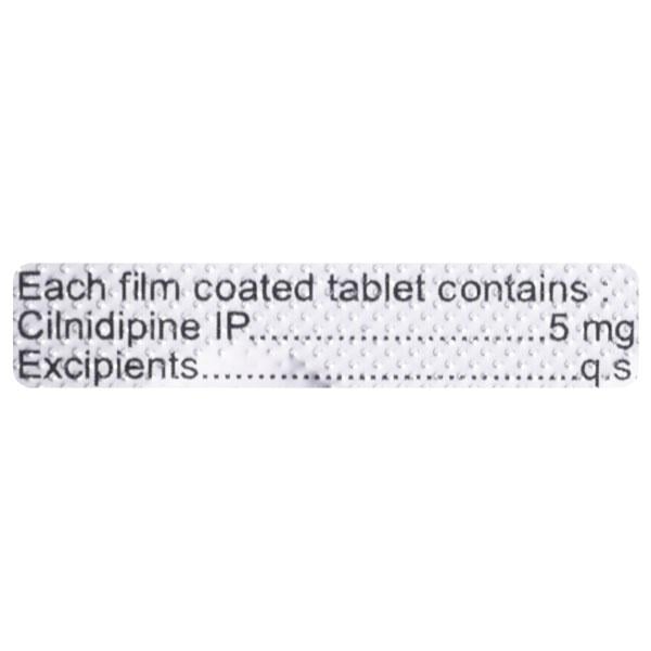 CILNIPINE 5 Tablet 15's