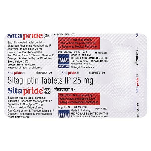 SITAPRIDE 25 Tablet 15's