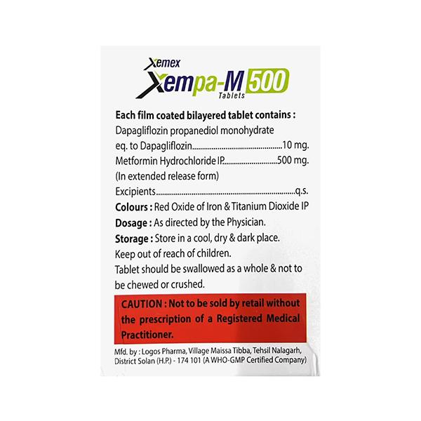 XEMPA M 500 Tablet 15's